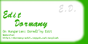 edit dormany business card